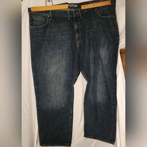 Nautica Men's Dark Blue Relaxed Jeans